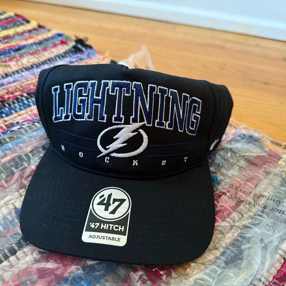 '47 Black Lightning Hockey Adjustable Hat